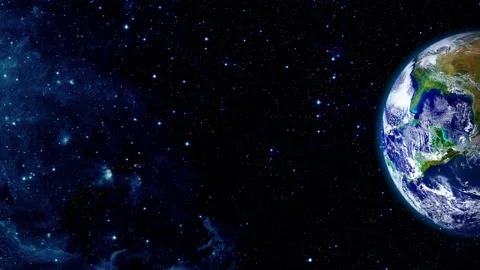 Motion in space overlooking the earth. Elements of this image furnished by NASA 動画素材 147722647