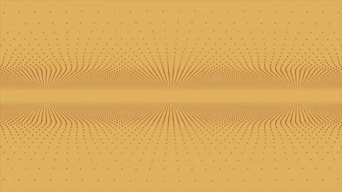 Motion in space of the points. Abstract animation. The concept of a futuristic Stock Illustration