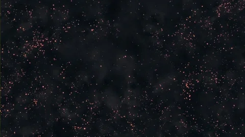Motion of sparkling glowing particle light effects on black backdrop Stock Footage 327522165