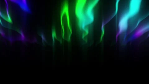 Motion of spectacular Bright realistic Aurora Borealis. Stock Footage 339176469