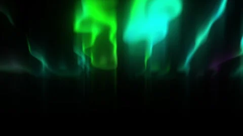 Motion of spectacular Bright realistic Aurora Borealis. Stock Footage 339176470