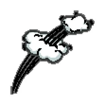 Motion speed comic pixel art vector illustration Stock Illustration
