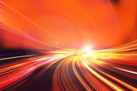 Motion Speed effect on City Stock Photos