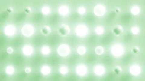 Motion Spheres Array Loop 1 Light Green Stock Footage 122151755