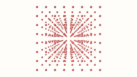 Motion Spheres. Grid Stock Footage 120734688