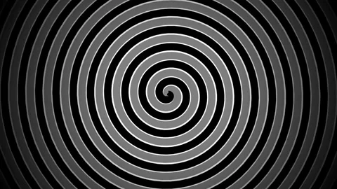 Motion Spiral Optical Illusion Video with Hypnotic Black and White Circular.. 库存影片 342668155