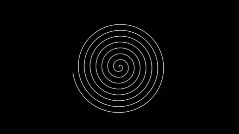 Motion of Spiral Patterns in Abstract Visuals for Creative and Digital Art .. Stock Footage 342565964