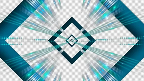 Motion squares and shapes on transparent background, alpha channel, loop Stock Footage 169861189