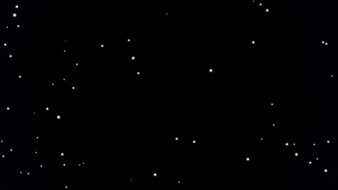 Motion of Starry Night Sky with Twinkling Stars in Dynamic Cosmic Motion Scen Vídeo Stock 342564736