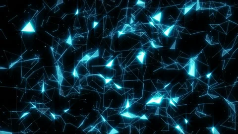 The motion of stellar masses. Dynamic magical background. Blue glow. Seamless Stock Footage 96987424