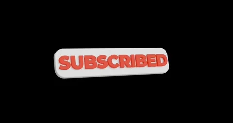 Motion of the Subscribe button. 3D render. Stockbeeldmateriaal 259409492