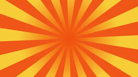 Motion sunburst abstract orange background. Retro gradient sun rays. Stock Footage 312093631