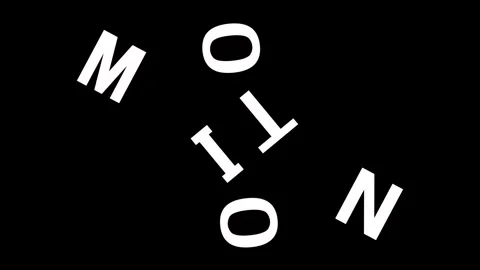 Motion text effect on black background. 動画素材 331898893