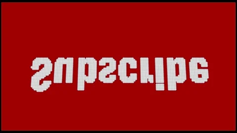 Motion text subscribe Stock Footage 274196561