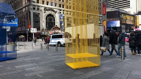 Motion time laps of Times Square.
Daylight, left to right pan of people Stock Footage 104663855