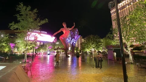 Motion Time Lapse Arena in Las Vegas, NV Stock Footage 78322810