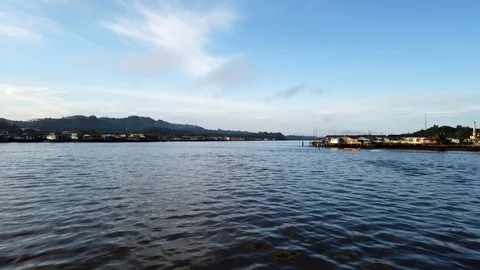 Motion Time Lapse Kampung Ayer,Brunei Stock Footage 100800079