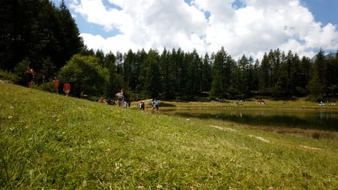 Motion time lapse lago lod Stock Footage 114139679