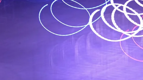 Motion time lapse of night lights in big city. Urban light trails from buil.. Stock Footage 229595031