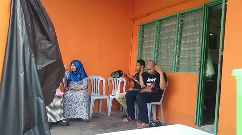 Motion time lapse of Open Houses or Rumah Terbuka culture in Malaysia, Asia. Video stock 41149149