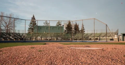 Motion time-lapse of pitchers mound at baseball diamond Stock Footage 62394966