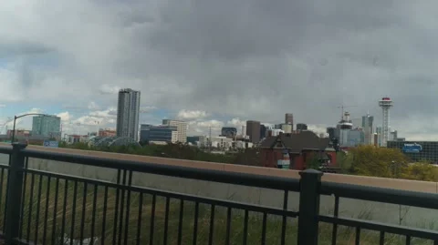 Motion timelapse of clouds passing over downtown Denver Stock Footage 197073746