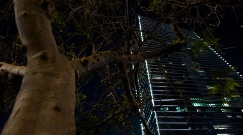 Motion Timelapse Dubai Skyscraper to Skyline Stock Footage 65935953