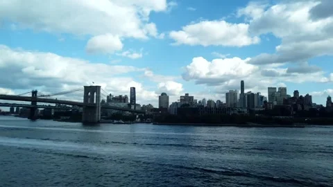 Motion Timelapse Shot From Pier 17 long shot Stock-Footage 249795657