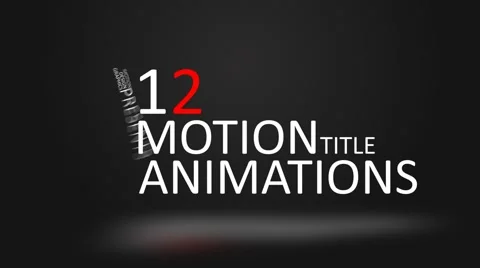 MOTION TITLE PACK 2 Stock After Effects
