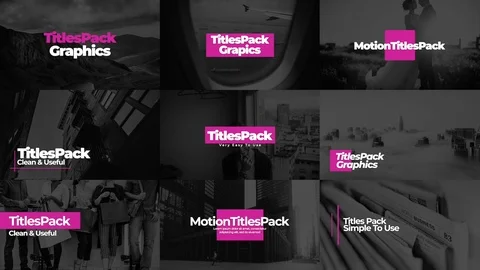 Motion Titles Pack Stock After Effects