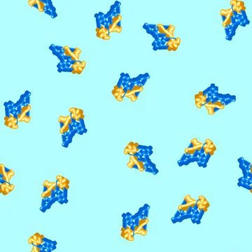 Motion tracking augmented reality isometric icon seamless pattern Stock Illustration