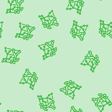 Motion tracking augmented reality line vector seamless pattern イラスト素材