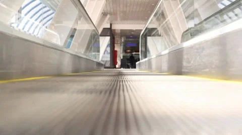 Motion travelator Stock Footage