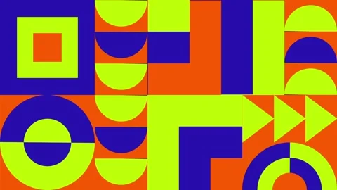 Motion trendy graphic. Geometric dynamic banner. Stock Footage 157913098