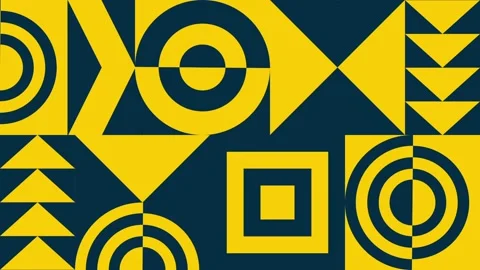 Motion trendy graphic. Geometric dynamic banner. Seamless looping. Stock Footage 158323128
