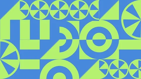 Motion trendy graphic. Geometric dynamic banner. Seamless looping. Stock Footage 158549000