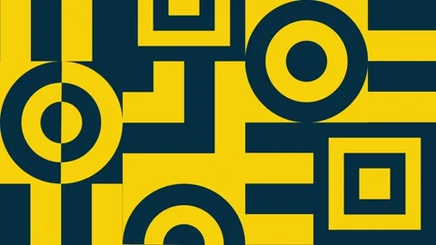 Motion trendy graphic. Geometric dynamic banner. Seamless looping. Stock Footage 158609538