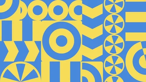 Motion trendy graphic. Geometric dynamic banner. Seamless looping. Stock Footage 158888193