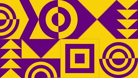 Motion trendy graphic. Geometric dynamic banner. Seamless looping. Stock Footage 159140457