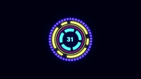 Motion trendy graphic. Loading indicator. Futuristic, technology Stock Footage 165696620