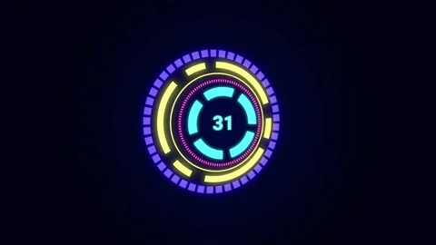 Motion trendy graphic. Loading indicator. Futuristic, technology Stock Footage 165696722