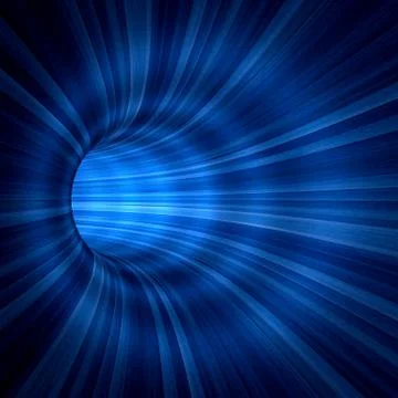 Motion tunnel 3d rendering Stock Illustration