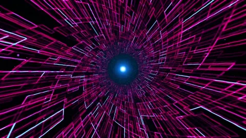 Motion Tunnel Graphics Background 02. Stock Footage 297738981