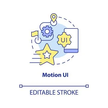 Motion UI concept icon イラスト素材
