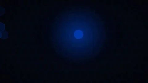 Motion of vibrant blue light orbs in a dark environment creating a mesmeriz.. 库存影片 342768244