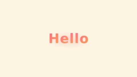 Motion video of animated Hello text with vibrant colors and dynamic backgro.. 库存影片 342570957