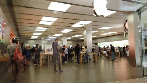 Orlando Usa Customers Lining Apple Store Purchase New Iphone Smartphones  Stock Video Footage by ©Jshanebutt #424000994