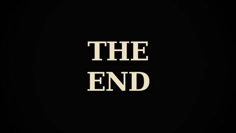 Motion Video Ending Scene with The End Text in Various Styles and Colors. 库存影片 342620301
