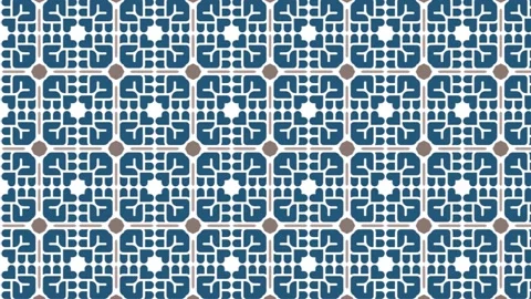 Motion video of square blue and white pattern video.2D Abstract cubes Stock Footage 171208429