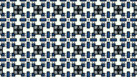 Motion video of square red white and blue pattern video.2D Abstract cubes Stock Footage 207707732